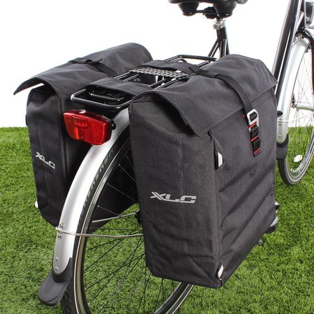 XLC Dubbele fietstas Commuter 31L Antraciet