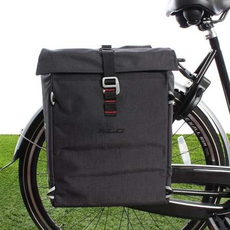 XLC Dubbele fietstas Commuter 31L Antraciet