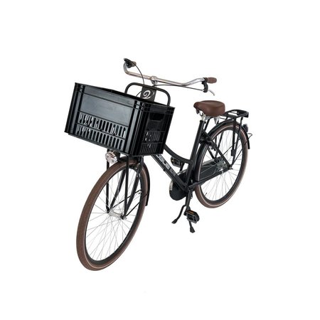 Zwart fietskrat