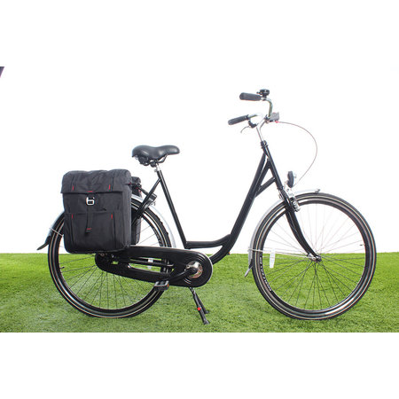 New Looxs Dubbele Fietstas Vigo Double Racktime 37L Zwart