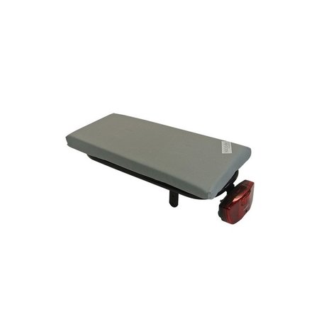 Hooodie Cushie Silver Solid - zacht fietskussentje voor op bagagedrager