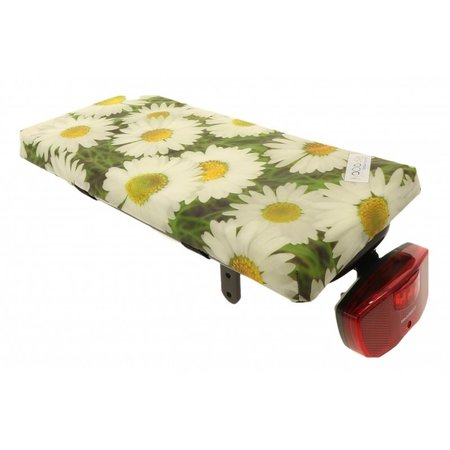 Hooodie Cushie Daisy's- zacht fietskussentje voor op bagagedrager