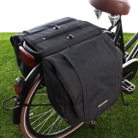 New Looxs Dubbele fietstas Avero Double Afneembaar 25L Zwart