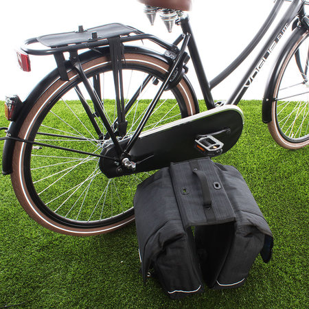 New Looxs Dubbele fietstas Avero Double Afneembaar 25L Zwart