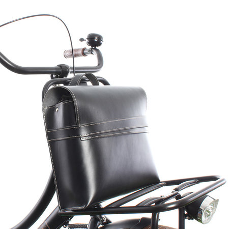 Selle Monte Grappa Enkele fietstas Leather Bag Black 7,5L Zwart