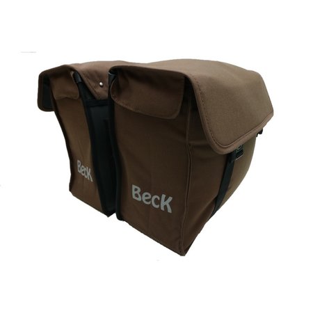 Beck Dubbele fietstas Canvas Small 35L Bruin