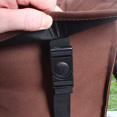 Beck Dubbele fietstas Canvas Small 35L Bruin