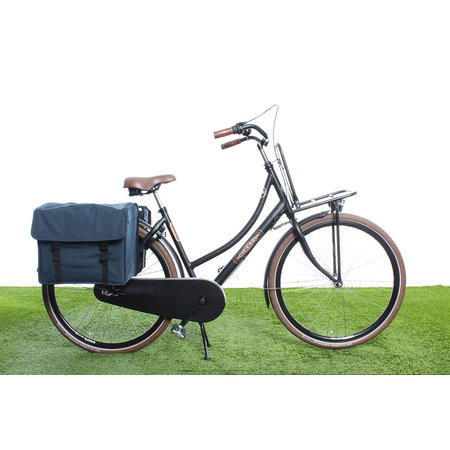 Beck Dubbele fietstas Canvas Medium 48L Blauw