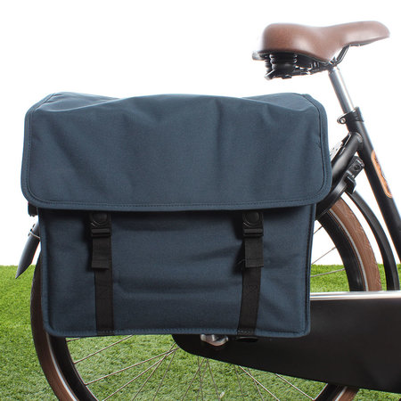 Beck Dubbele fietstas Canvas Medium 48L Blauw