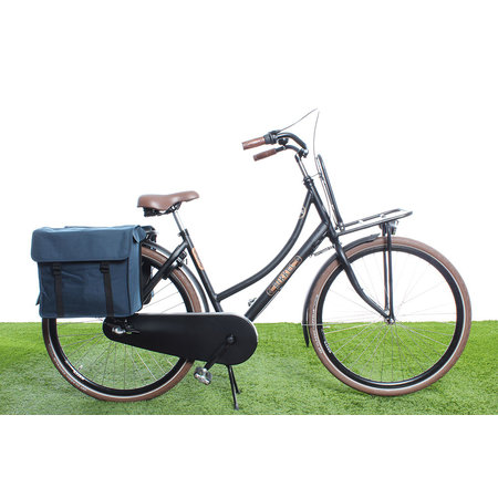 Beck Dubbele fietstas Canvas Small 30L Blauw