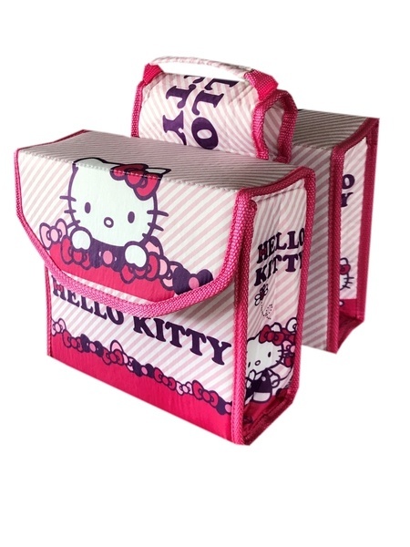 Sluit een verzekering af Dekbed Oorlogszuchtig Kinderfietstas Dubbele Fietstas Hello Kitty - Fietsparadijs.com