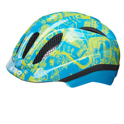 KED Kinderhelm Meggy Trend Blauw Geel XS