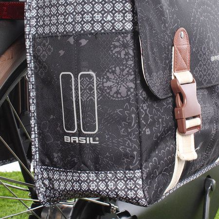 Basil Dubbele Fietstas Bohème 32L Charcoal