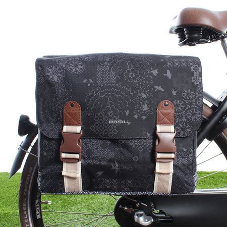 Basil Dubbele Fietstas Bohème 32L Charcoal