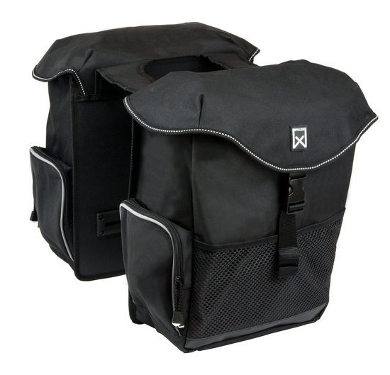 Dubbele fietstas Bagagetas 34L Zwart