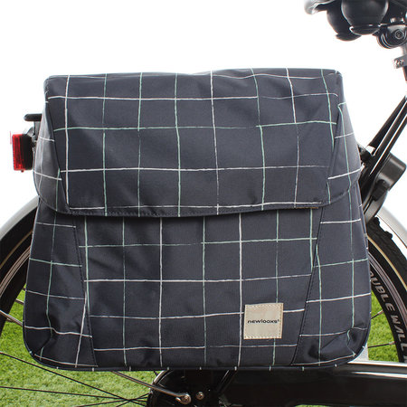 New Looxs Dubbele fietstas Joli Double 37L Check Blue