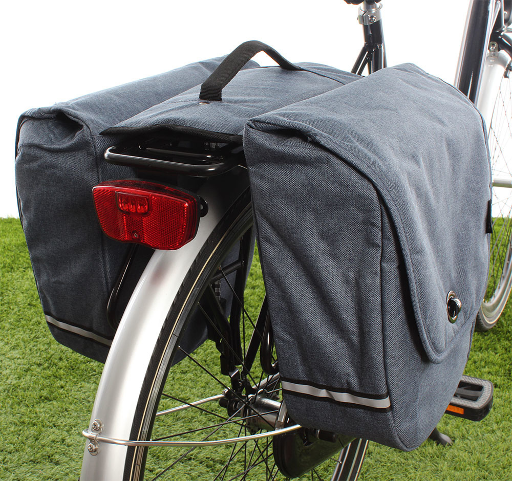 Dubbele Fietstas Pick-Up 23L Jeans