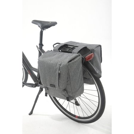 New Looxs Dubbele fietstas Nova Double 32L Grijs