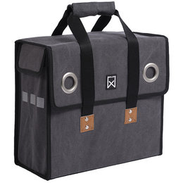 Willex Enkele fietstas/ Shopper Canvas 15L Grijs