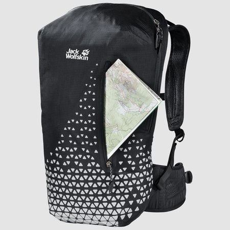 Jack Wolfskin Rugzak Nighthawk 22 Pack Reflective Grid Black