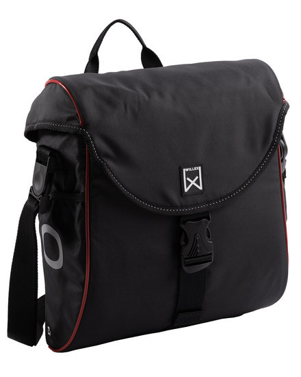 Enkele fietstas/ Pakaftas 300 S 12L Zwart/rood