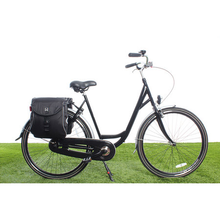 Willex Dubbele fietstas Bagagetas 300 Flexi 23L Zwart/blauw