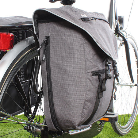 Beck Dubbele fietstas Sporty 30L Grijs