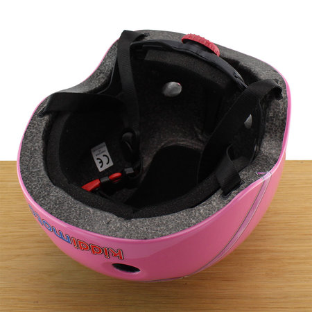 Kiddimoto Kinderhelm Pink Goggle XS