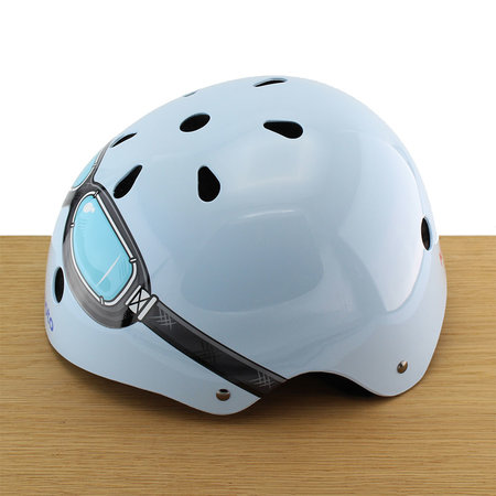 Kiddimoto Kinderhelm Blue Goggle Medium