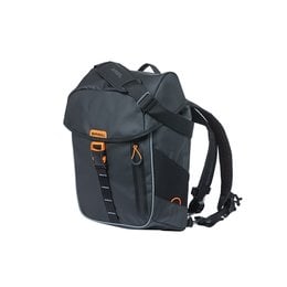 Basil Fietsrugzak Miles Tarpaulin Daypack 17L Zwart/oranje