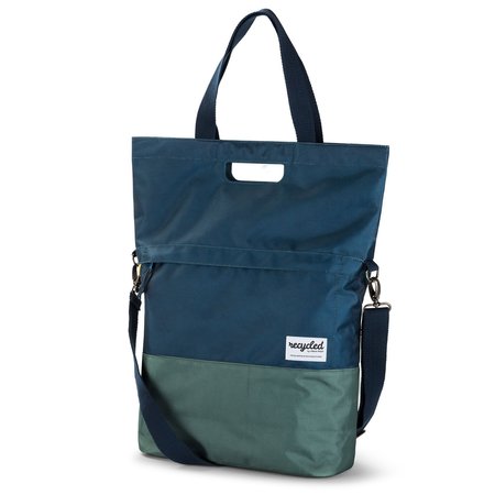 Urban Proof Shopper fietstas 20L Recycled - Blauw/Groen