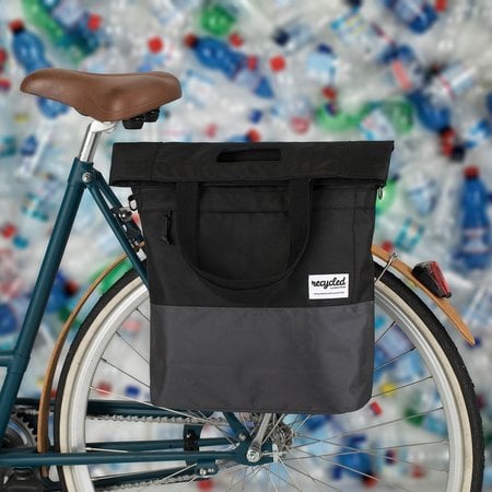 Urban Proof Shopper fietstas 20L Recycled - Zwart/Grijs