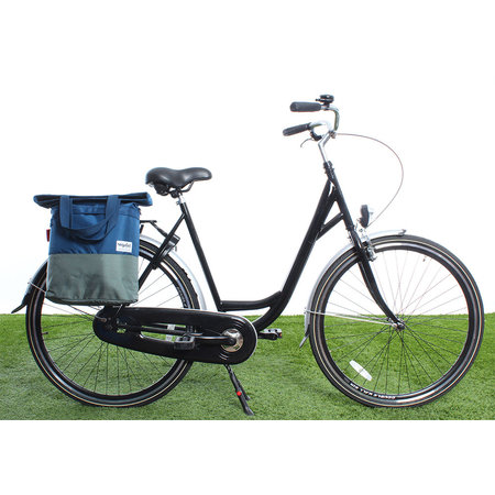 Urban Proof Shopper fietstas 20L Recycled - Blauw/Groen