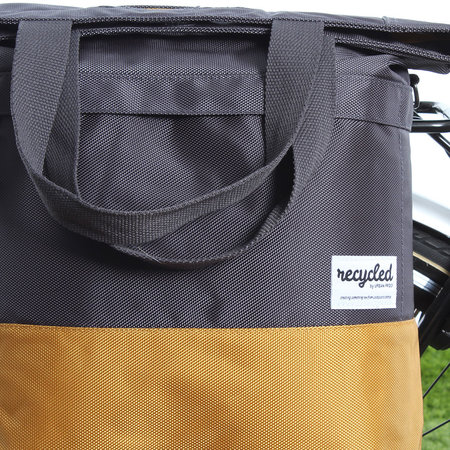 Urban Proof Shopper fietstas 20L Recycled - Grijs/Geel