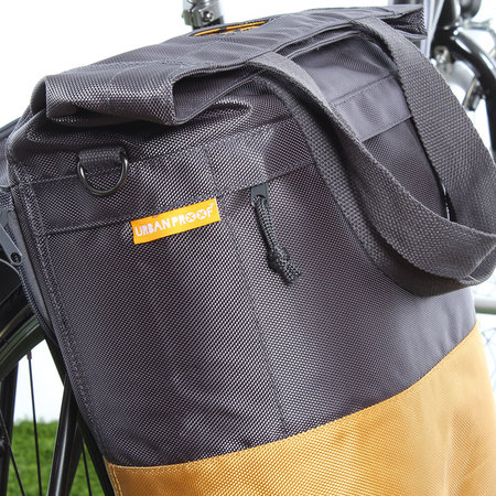 Urban Proof Shopper fietstas 20L Recycled - Grijs/Geel