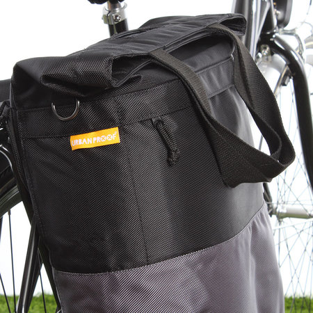 Urban Proof Shopper fietstas 20L Recycled - Zwart/Grijs