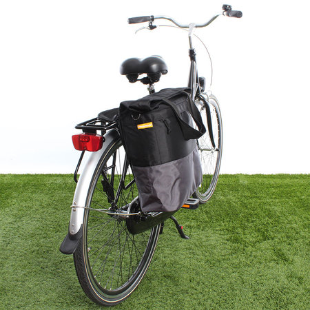 Urban Proof Shopper fietstas 20L Recycled - Zwart/Grijs