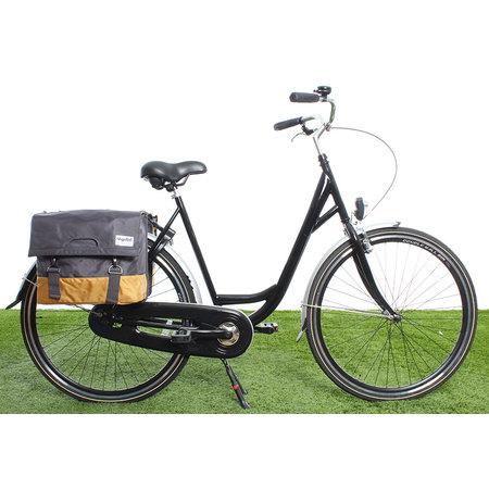 Urban Proof Dubbele fietstas 40L Recycled - Grijs/Geel