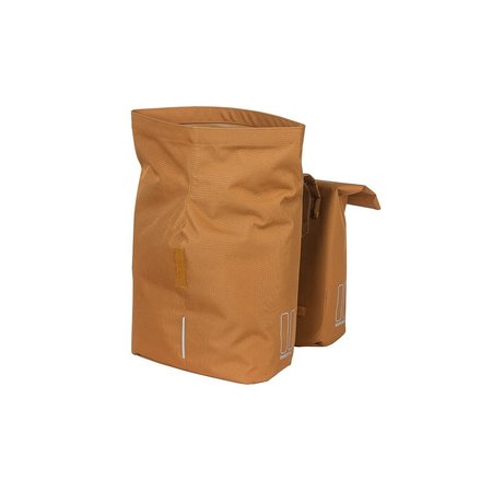 Basil Dubbele fietstas City Camel Brown 32L