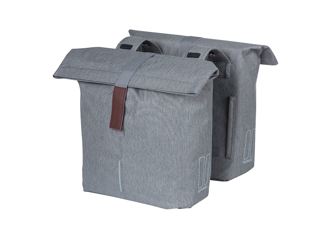 Dubbele fietstas City Grey Melee 32L