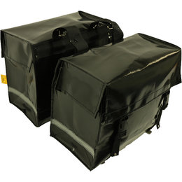 Dubbele Fietstas Zwart 46L