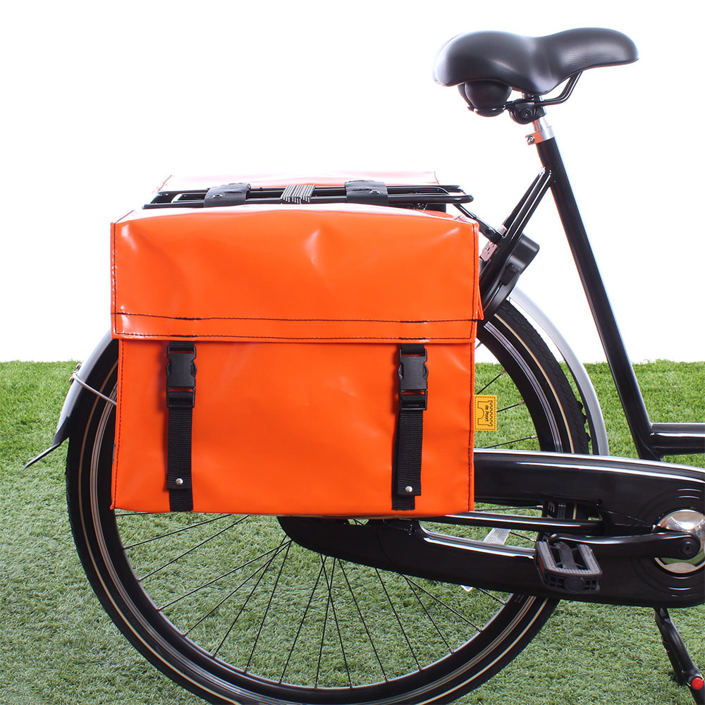 Geschikt Klusjesman Minister De Poort Dubbele fietstas Oranje 46L | Waterdicht+kleurvast -  Fietsparadijs.com