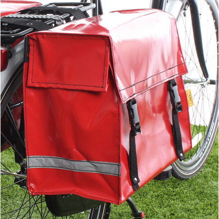 De Poort Dubbele fietstas Rood 46L