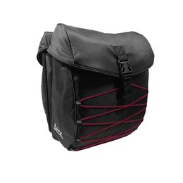 Beck Dubbele fietstas S.tar Zwart/Rood 36L