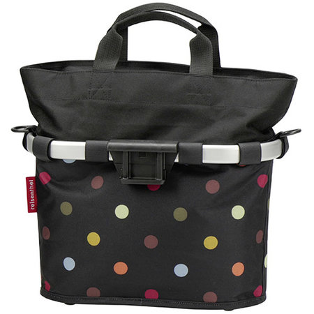 KLICKfix Stuurtas Bikebasket Oval S Dots 12L