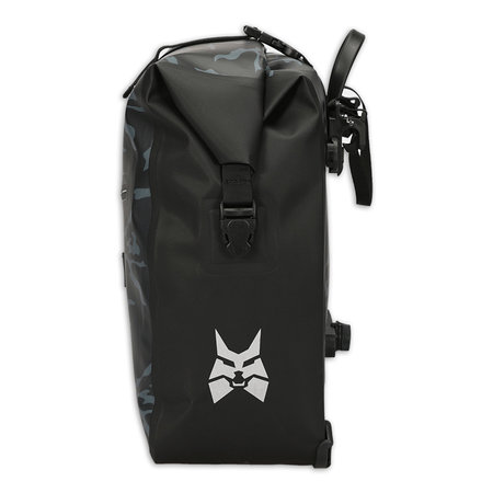 Lynx Enkele Fietstas Big Bend 25L Zwart/Grijs - waterdicht