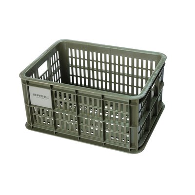 Basil Fietskrat Crate S 17,5L Moss Green MIK/RT