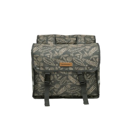 New Looxs Dubbele fietstas Fiori Double Forest Anthracite 30L