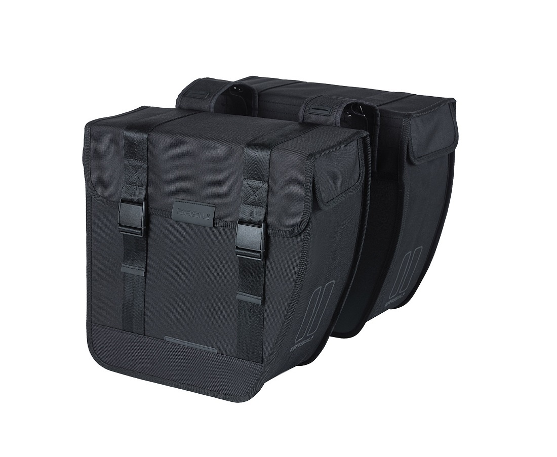 Dubbele Fietstas Tour XL 35L Zwart