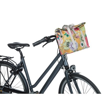 Basil Fietshandtas Bloom Field MIK-KF-haken 8-11L Geel